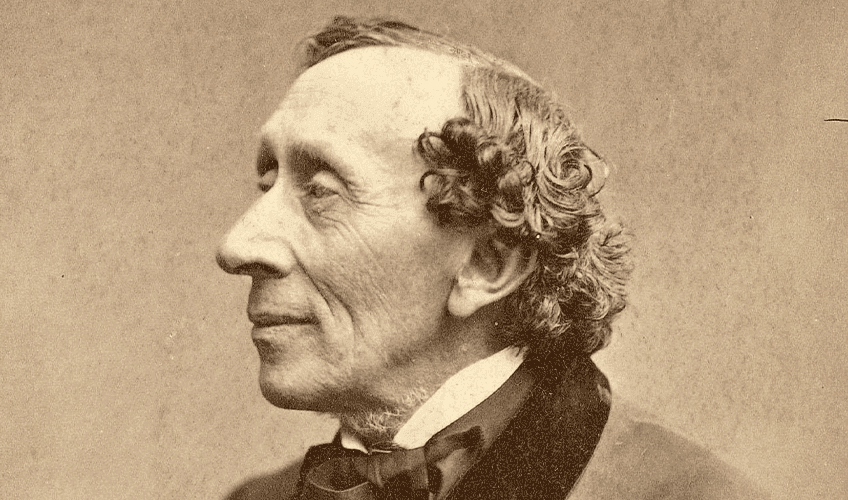 portræt af H. C. Andersen