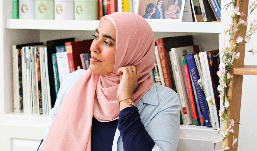 portræt af Huda Fahmy