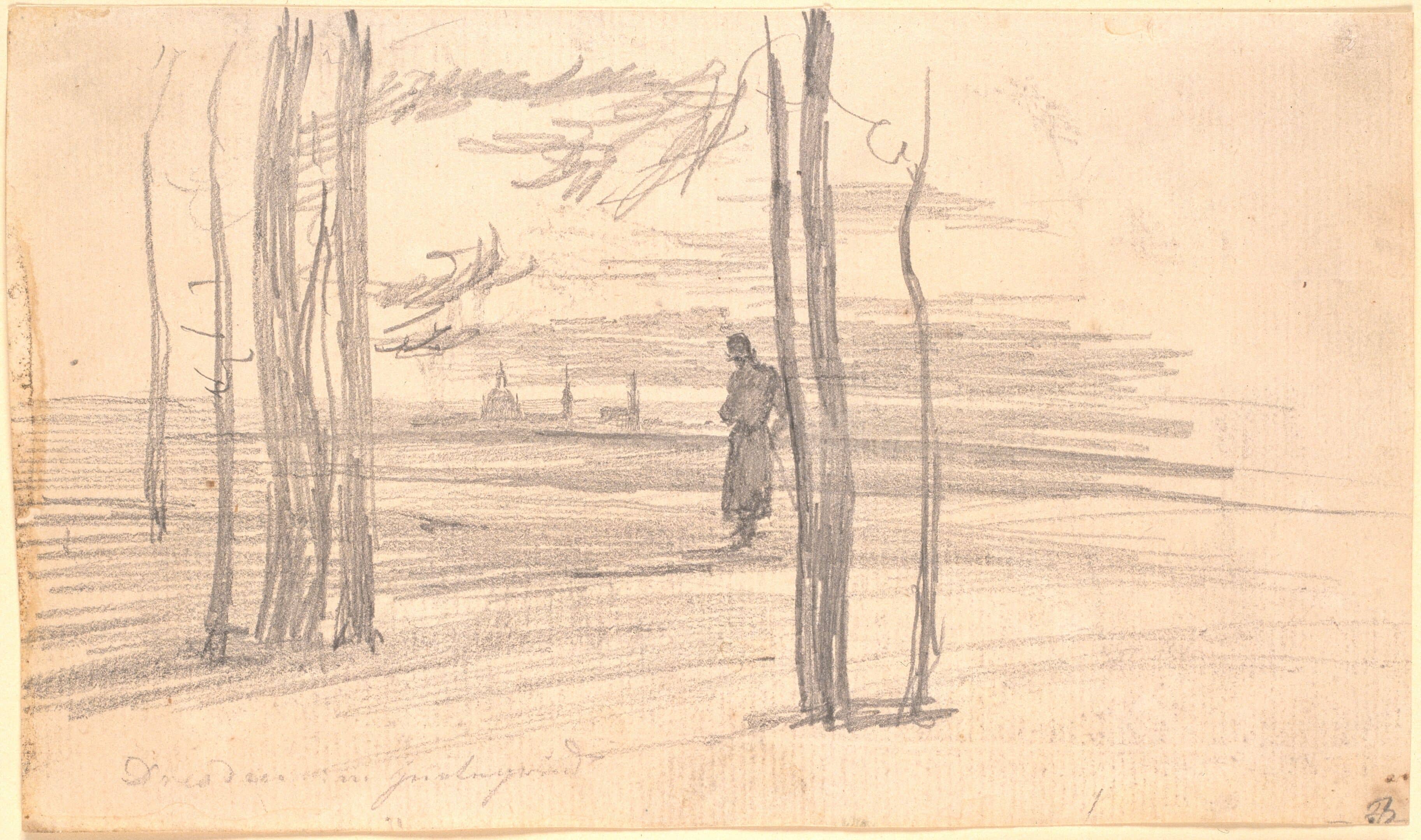 Skitse af Caspar David Friedrich