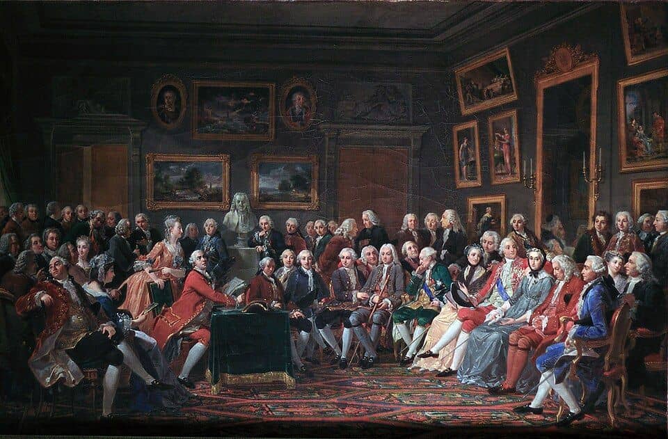Anicet Charles Gabriel Lemonnier: Salon de Madame Geoffrin