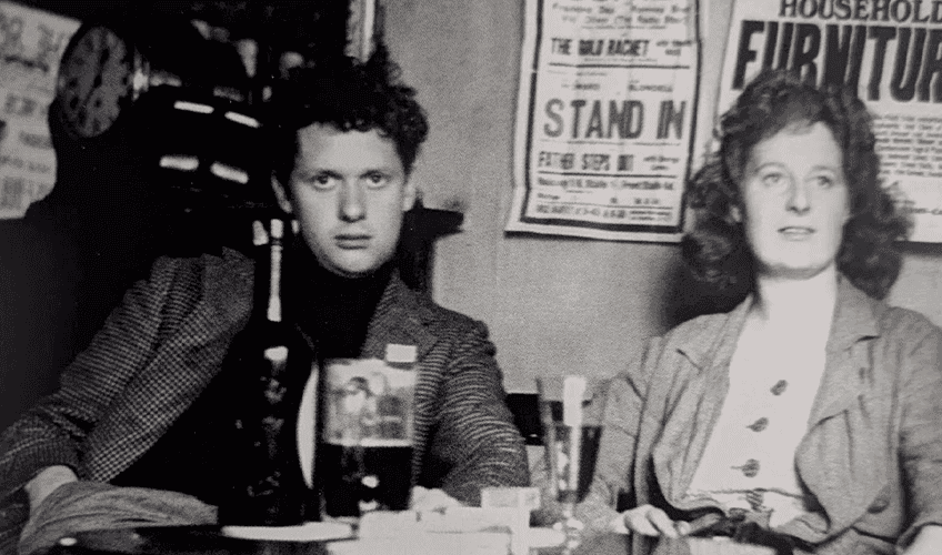 Portræt af Dylan Thomas