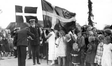  Kong Christian X besøgte efter genforeningen i 1920 hvert år områder i Sønderjylland.