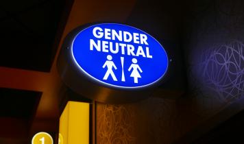 skilt for kønsneutralt toilet