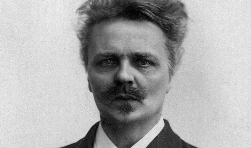 portræt af August Strindberg