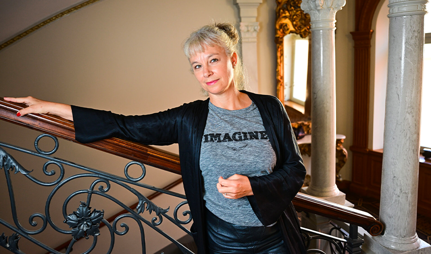 portræt af Sara Stridsberg