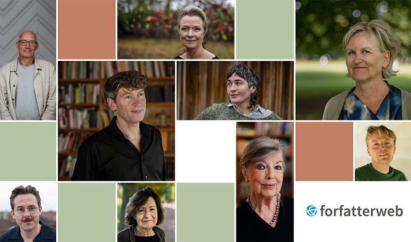 kollage med forfattere